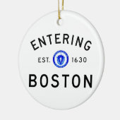 Boston betreden keramisch ornament (Links)