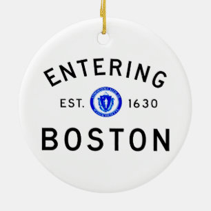 Boston betreden keramisch ornament