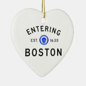 Boston betreden keramisch ornament (Rechts)