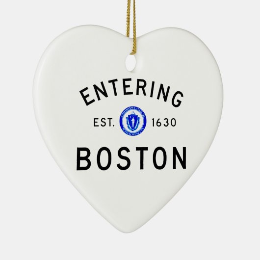 Boston betreden keramisch ornament (Rechts)