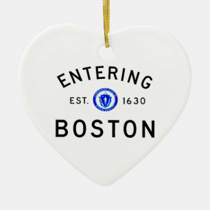 Boston betreden keramisch ornament