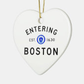 Boston betreden keramisch ornament (Links)