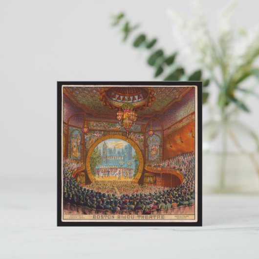 Boston Bijou Theater Uitnodiging (Staand voorkant)
