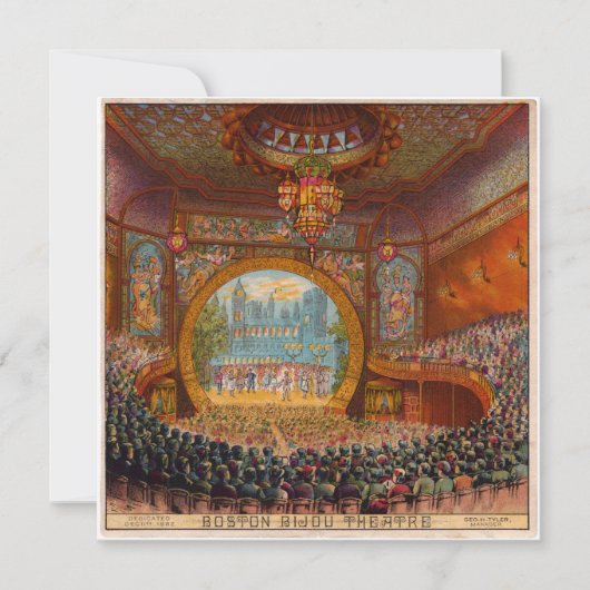 Boston Bijou Theater Uitnodiging (Voorkant)