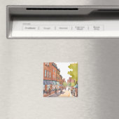 Boston Bike Ride | North End Waterverf MA Magneet (Insitu (Vaatwasser))