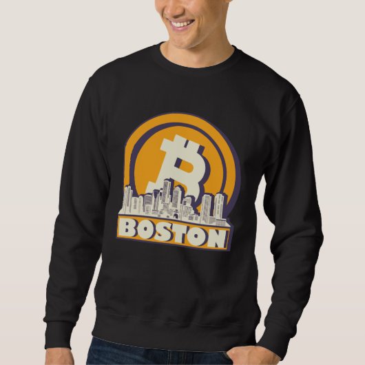Boston Bitcoin Maximalist  Bitcoin Boston Skyline Trui (Voorkant)