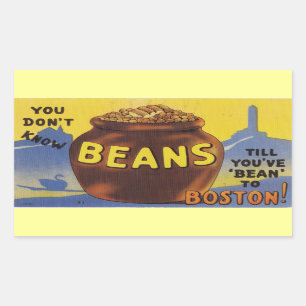 Boston Bked Beans Rechthoekige Sticker
