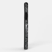  Boston Black and White Map iPhone Case (Achterkant/rechts)