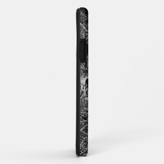 Boston Black and White Map iPhone Case (Achterkant/rechts)