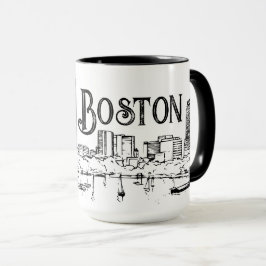 Boston Black en White Mok