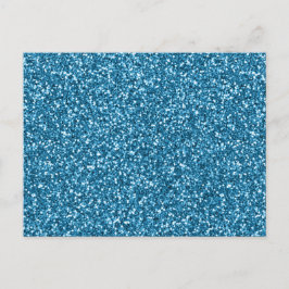 Boston Blauwe Glitters Briefkaart