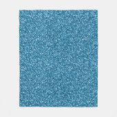 Boston Blauwe Glitters Fleece Deken (Voorkant)
