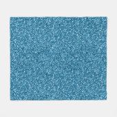 Boston Blauwe Glitters Fleece Deken (Voorkant (Horizontaal))