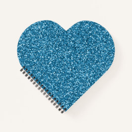 Boston Blauwe Glitters Notitieboek