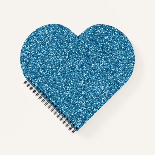 Boston Blauwe Glitters Notitieboek (Voorkant)