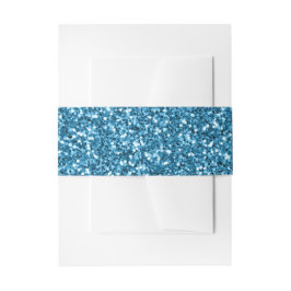 Boston Blauwe Glitters Uitnodigingen Wikkel