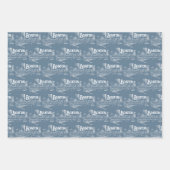  Boston Blue Gift Wrap Set Inpakpapier Vel (Voorkant 2)