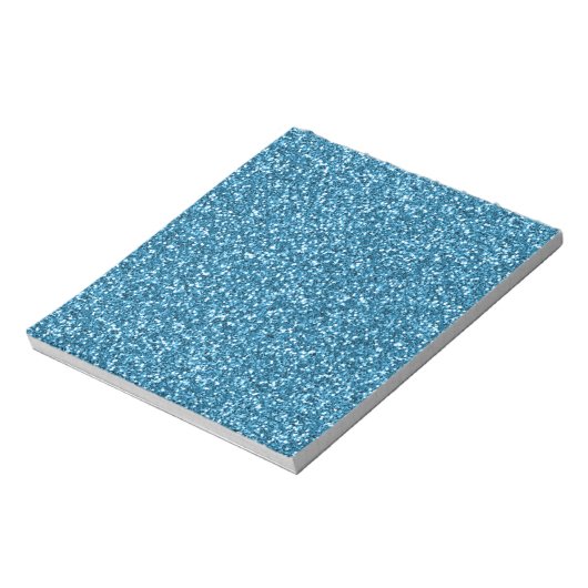 Boston Blue Glitter Notitieblok (Linkerzijde)