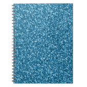 Boston Blue Glitter Notitieboek (Voorkant)