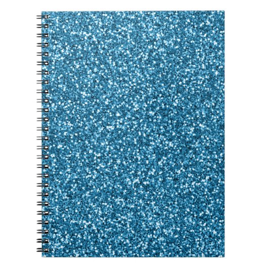 Boston Blue Glitter Notitieboek (Voorkant)