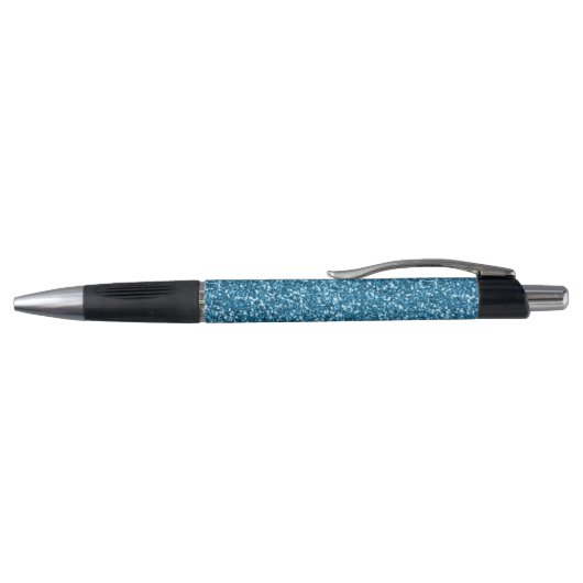 Boston Blue Glitter Pen (Bovenkant)