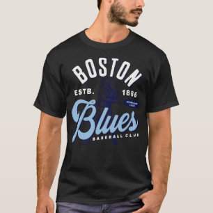 Boston Blues Honkbal T-shirt
