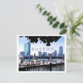 Boston - Boats, Boughs and Bridges Briefkaart (Staand voorkant)