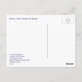 Boston - Boats, Boughs and Bridges Briefkaart (Achterkant)