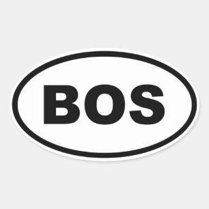 Boston BOS Ovale Sticker