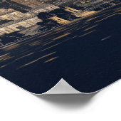 Boston, Boston, Massachusetts City Skyline met kaa Poster (Hoek)