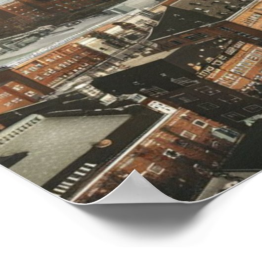 Boston, Boston, Massachusetts City Skyline met kaa Poster (Hoek)