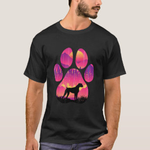 Boston Boxer Paw mama Dad Dog Women Mannen T-shirt