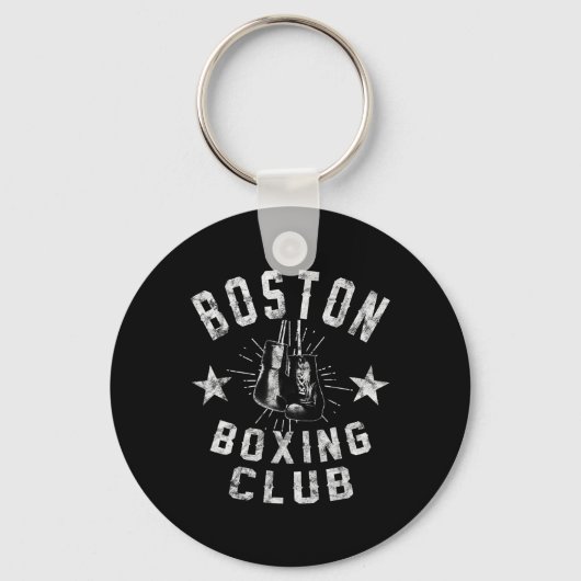 Boston Boxing Club -  gestresste bokser Sleutelhanger (Voorkant)