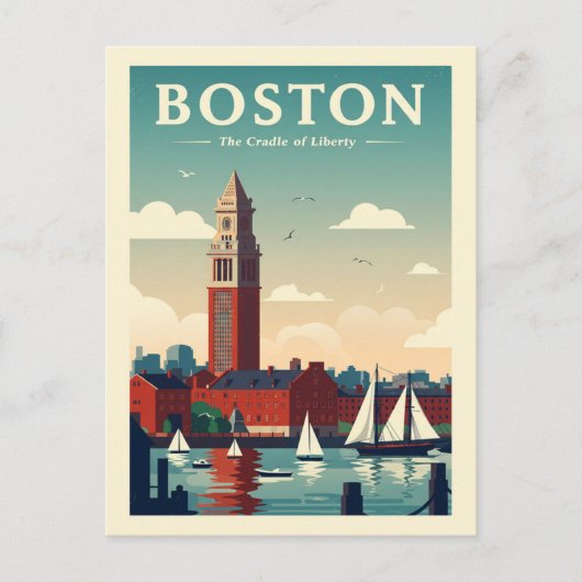  Boston Briefkaart (Voorkant)