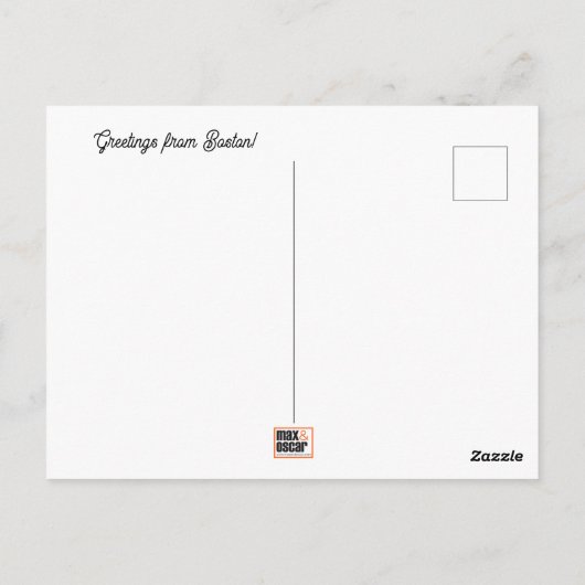 Boston Briefkaart (Achterkant)