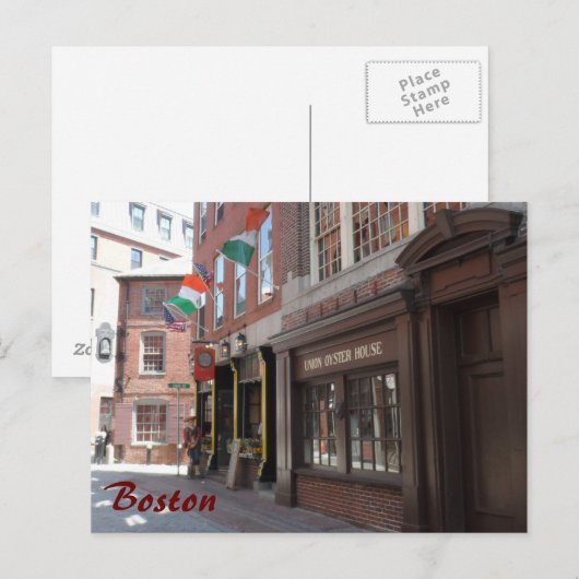 Boston Briefkaart (Voorkant / Achterkant)
