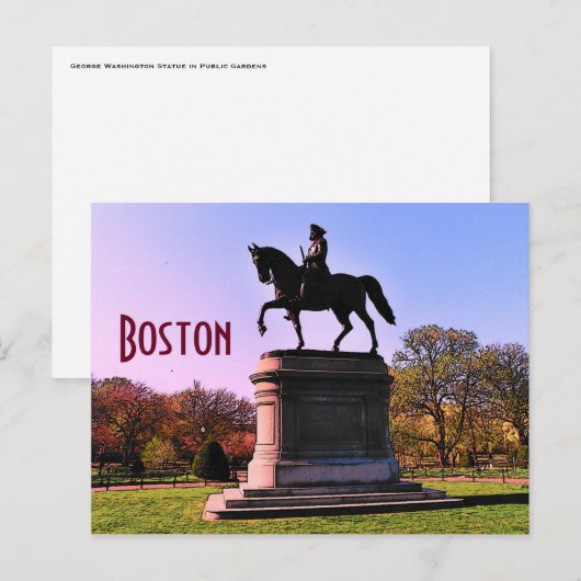 Boston Briefkaart (Voorkant / Achterkant)