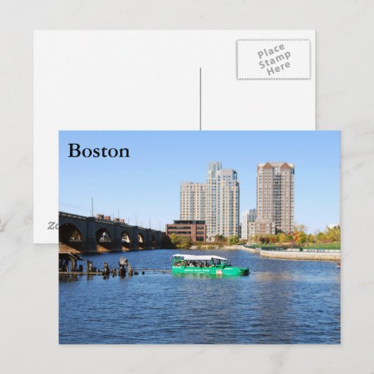 Boston Briefkaart (Voorkant / Achterkant)