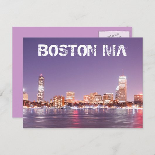 BOSTON BRIEFKAART (Voorkant / Achterkant)