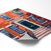 Boston Brownstones Massachusetts Watercolor Art Poster (Hoek)