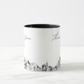 Boston bruiloft aangepaste gepersonaliseerde koffi mok (Midden)