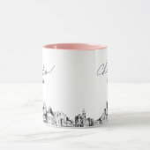 Boston bruiloft gepersonaliseerde koffie Mok (Midden)