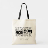 Boston bruiloft welkom tote bag (Achterkant)