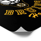 Boston Bruins Hockey Mask Black Officially License Poster (Hoek)