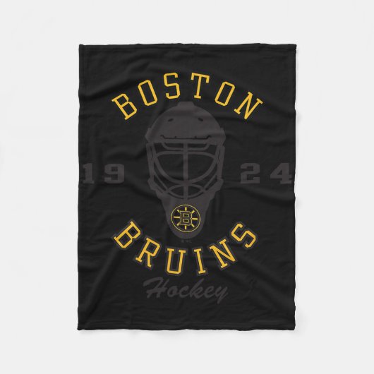 Boston Bruins Hockey Mask White Officially License Fleece Deken (Voorkant)
