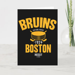 Boston Bruins Hockey Puck Zwart Officieel Gelicent Kaart