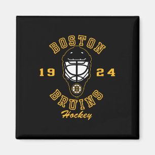 Boston Bruins Hockeymasker Zwart Officieel Gelicen Magneet