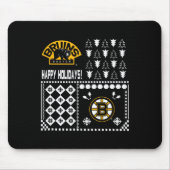 Boston Bruins lelijke kersttrui Muismat (Voorkant)