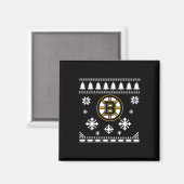 Boston Bruins Lelijke Kersttrui Vakantie Magneet (Voorkant / Achterkant)