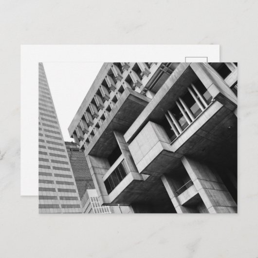 Boston Brutalist Briefkaart (Voorkant / Achterkant)